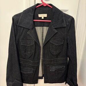 Talbots dark denim Jean Jacket Classic Design